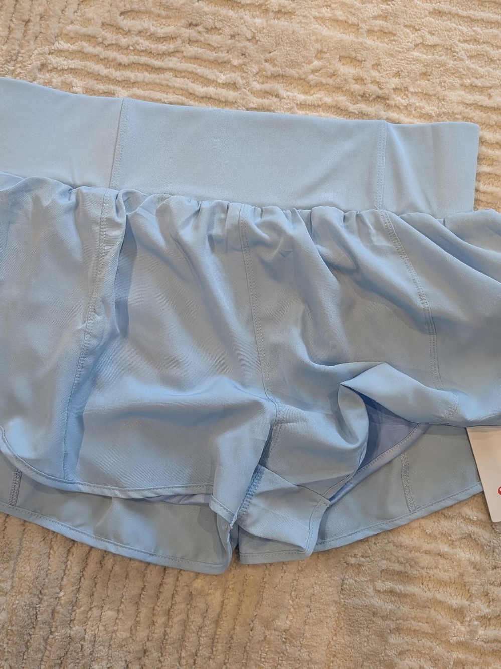 Lululemon Women's Light Blue Athletic Shorts Brand New Size XL